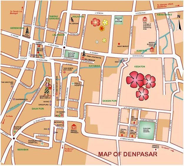 Denpasar City MAP